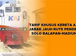 Kereta Madiun Solo Balapan